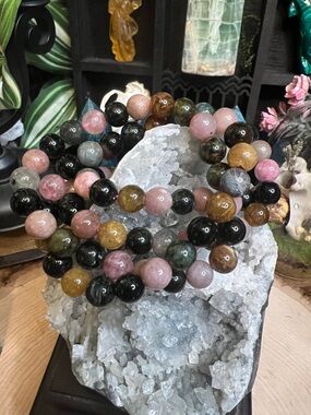 Watermelon Tourmaline 8 mm Bracelet